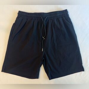 Highly- rated COOFANDY Gym Workout Black Shorts with pockets and drawstring